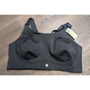 Lane Bryant Livi Active Molded No Wire Full Coverage Bra 42D  Black (719D